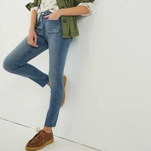 Reformation High Waisted Skinny Crop Patch‎ Pockets Jeans